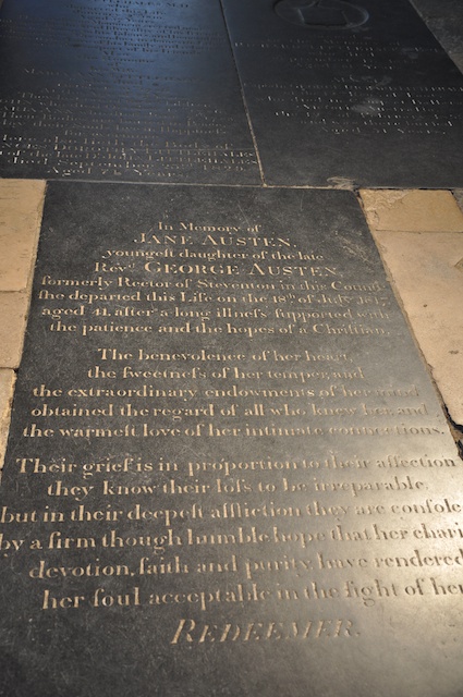 jane austen grave