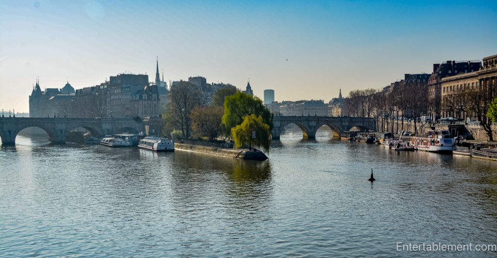 Isle de Cite in Paris from the water