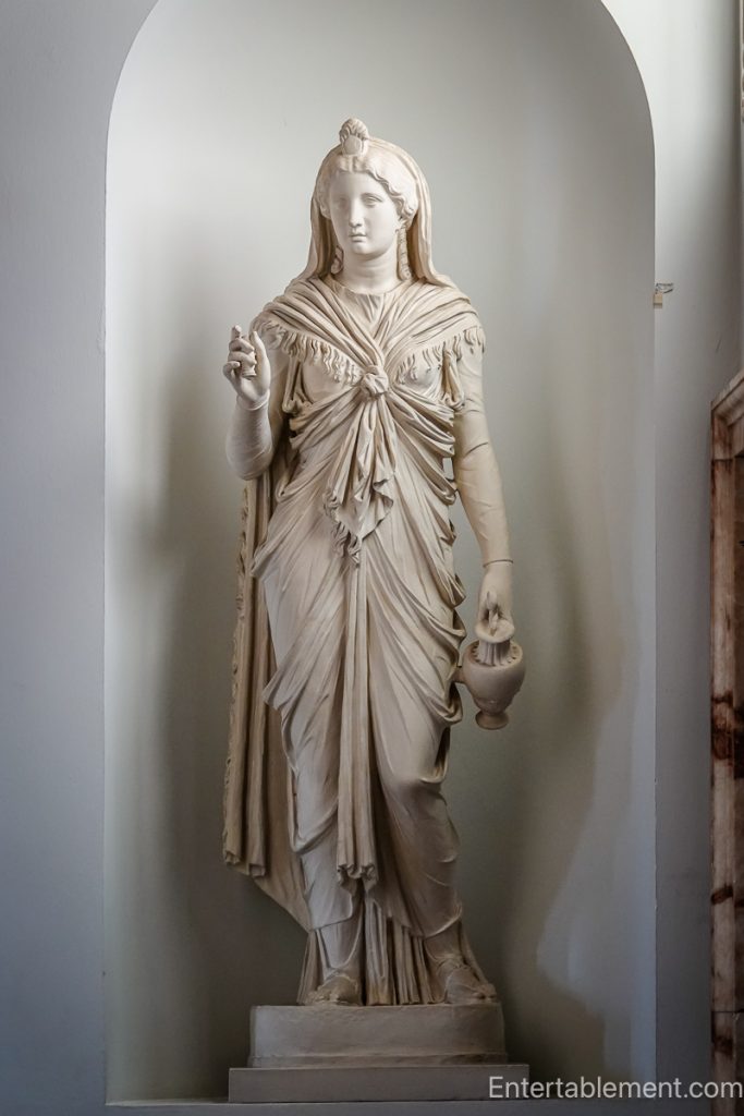 Statue in Saloon of Holkham Hall.
