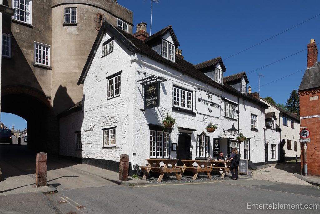 The Wheatsheaf Inn beside Ludlow's historic Broad Gate